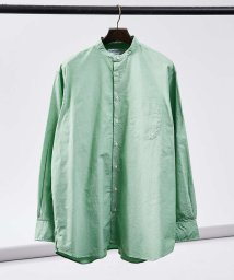 ABAHOUSE(ABAHOUSE)/【別注】Individualized shirts / オックス バンドカラーシ/グリーン