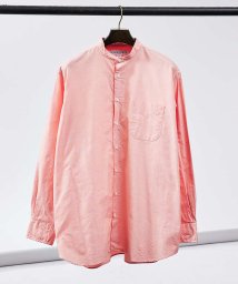 ABAHOUSE(ABAHOUSE)/【別注】Individualized shirts / オックス バンドカラーシ/オレンジ