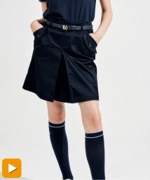 Munsingwear(マンシングウェア)/SUNSCREENストレッチサテンスカート　(Mサイズ 48cm丈)/ネイビー