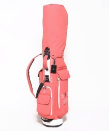 Munsingwear(マンシングウェア)/布帛素材軽量キャディバッグ(2.5kg/8.5型/5分割/46インチ対応)/ピンク