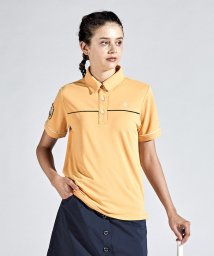 Munsingwear(マンシングウェア)/高通気ミニポケット台衿付き半袖シャツ/オレンジ