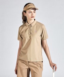 Munsingwear/10 YEARS POLO SHIRTS BIG LOGO ラグランスリーブ半袖シャツ/505824331