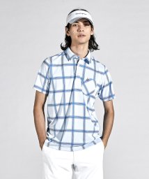 Munsingwear(マンシングウェア)/MOTION３Dチェックジャカードテーラーカラーシャツ/ホワイト