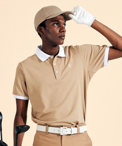 【永山瑛太着用】SUNSCREENストレッチ鹿の子半袖ポロシャツ『STYLE2833』 CUT UPF15 DESCENTE