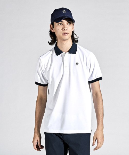 【永山瑛太着用】SUNSCREENストレッチ鹿の子半袖ポロシャツ『STYLE2833』 CUT UPF15 DESCENTE