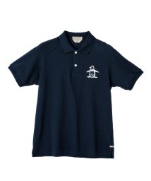 Munsingwear(マンシングウェア)/【永山瑛太着用】10YEARS POLO SHIRTS ビッグロゴ 半袖シャツ『STYLE2844』/ネイビー