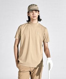Munsingwear(マンシングウェア)/SUNSCREENモックネック半袖シャツ/ベージュ