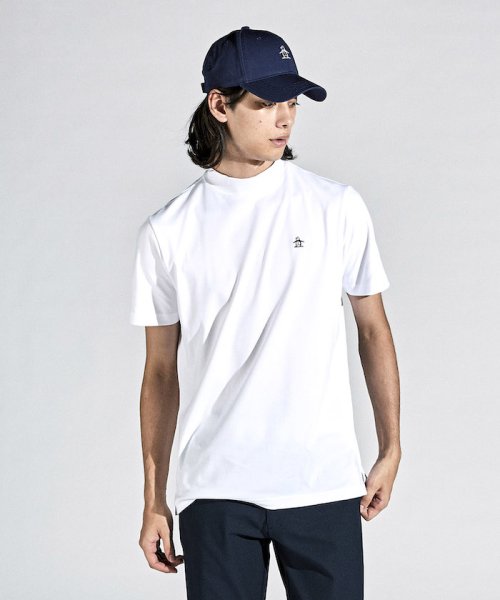 Munsingwear(マンシングウェア)/SUNSCREENモックネック半袖シャツ/ホワイト