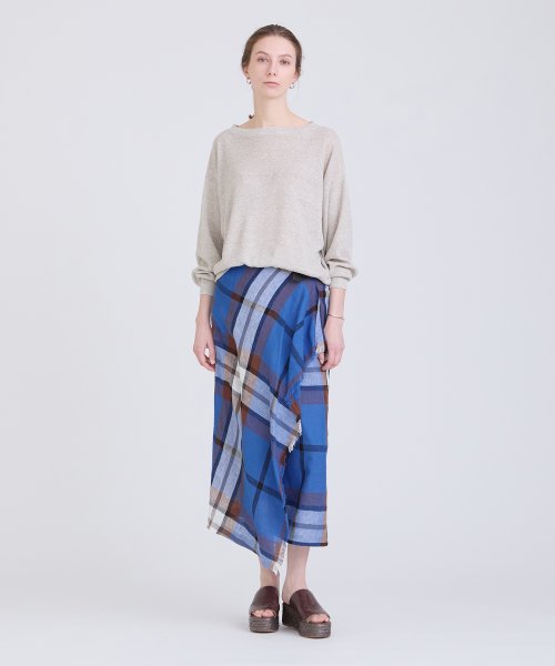 【ONeil of Dublin/オニールオブダブリン】アシンメトリーキルトスカート オブ