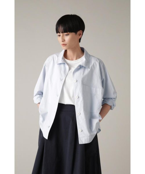 MHL.(エムエイチエル)/COTTON RAMIE POPLIN/PALEBLUE1