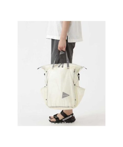 and wander/アンドワンダー　sil tote bag　シルトートバッグ and wander/アンドワンダー　sil tote