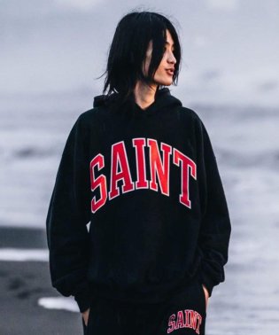 RoyalFlash/SAINT MICHAEL/セント マイケル/HOODIE/ARCH SAINT/BLACK/505825214