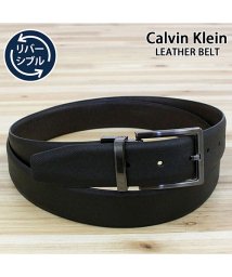 TopIsm(トップイズム)/Calvin Klein カルバンクライン CK リアルレザー 本革 リバーシブル メンズ ベルト カット調節可 ブラック ブラウン メンズベルト/ブラック系11