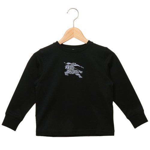 バーバリー 子供服 トップス プルオーバー スウェット ブラック キッズ  