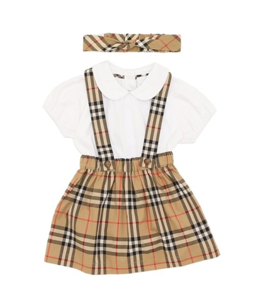 BURBERRY(バーバリー)/バーバリー ベビー服 スリーピース ベイビーギフトセット ベージュ ホワイト ベビー BURBERRY 8070271 A7028/その他