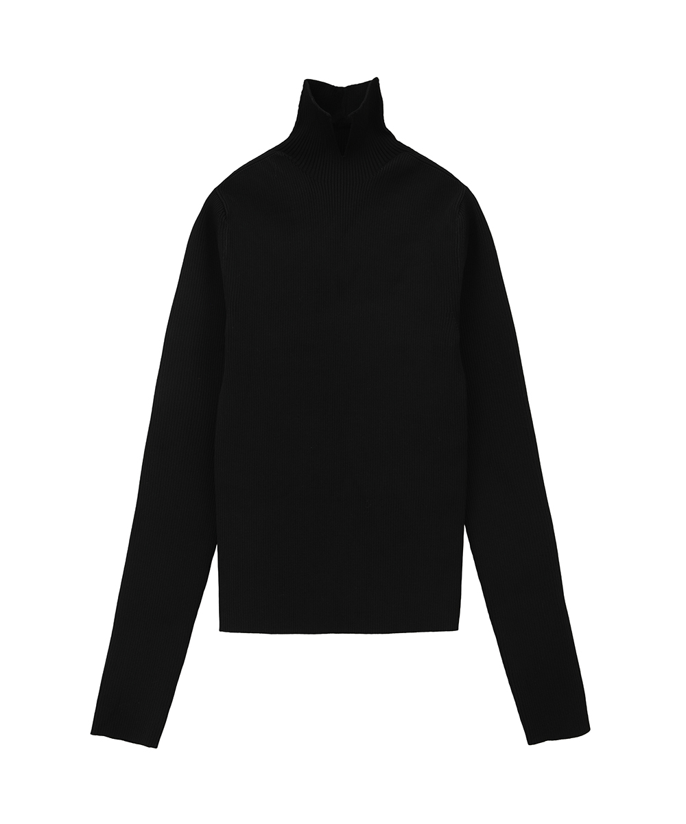 SLIT COLLAR RIB KNIT TOPS(505826160) クラネ(CLANE) MAGASEEK