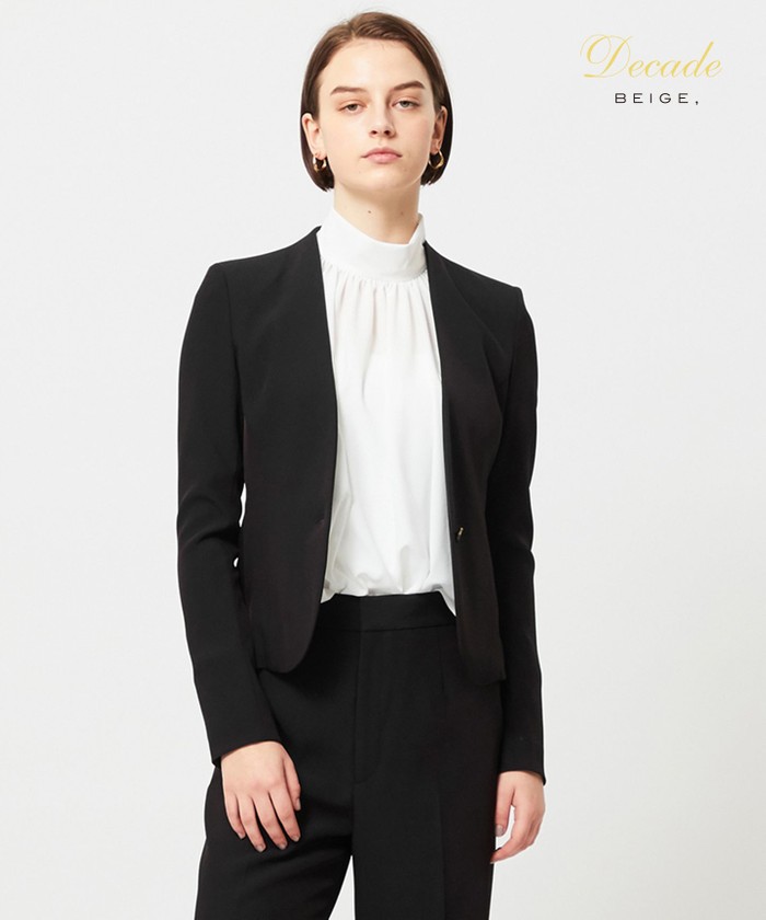 BEIGE 【洗える】LUIZA / テーラードジャケット BLACK 6