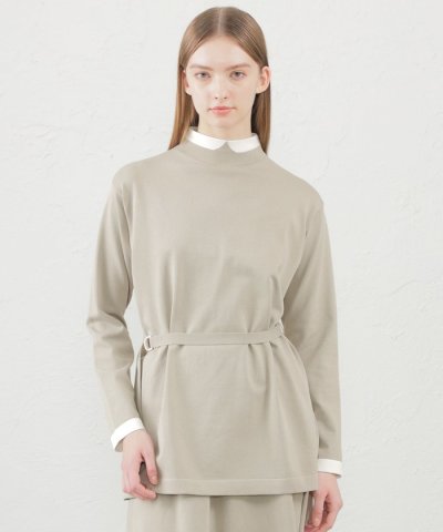 Cleric Collar Knit ベルテッドチュニック