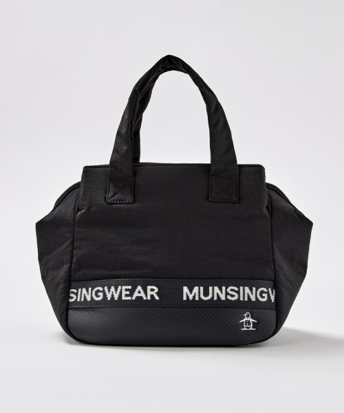 Munsingwear(マンシングウェア)/布帛素材あおりポケットカートバッグ/ブラック