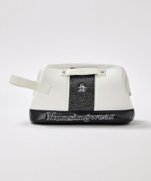 Munsingwear(マンシングウェア)/マグネット式ガマ口開閉カートポーチ/ホワイト