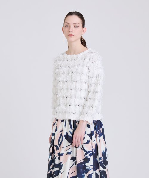 カットジャカードバルーンプルオーバー 