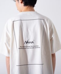 GLOSTER(GLOSTER)/【NANGA×GLOSTER】別注  ワンポイントロゴ刺繍 バックプリントTシャツ/ホワイト系その他2