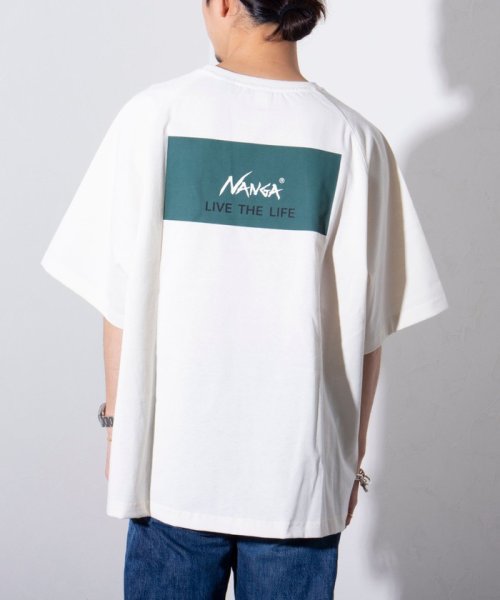 GLOSTER(GLOSTER)/【NANGA×GLOSTER】別注  ボックスロゴ ラグランTシャツ/ホワイト系その他2