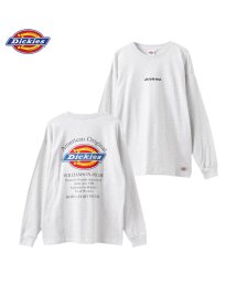 MAC HOUSE(men)(マックハウス（メンズ）)/Dickies ディッキーズ バックロゴ刺繍長袖Tシャツ 4178－8531/杢グレー