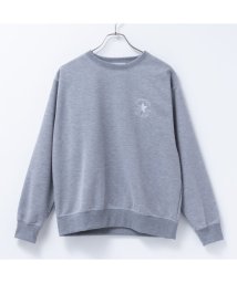 MAC HOUSE(women)(マックハウス（レディース）)/CONVERSE コンバース ポンチ素材 トレーナー 4182－8868/グレー