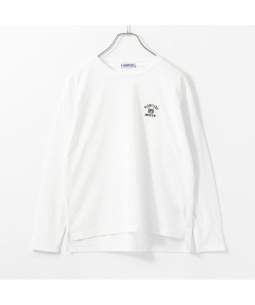 MAC HOUSE(women)(マックハウス（レディース）)/T－GRAPHICS ティーグラフィックス ネコ刺繍長袖Tシャツ 115426634/ホワイト