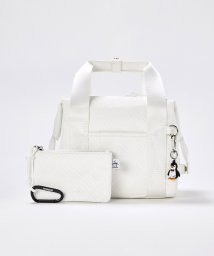 Munsingwear(マンシングウェア)/【ENVOY】ロゴエンボスカートバッグ/ホワイト