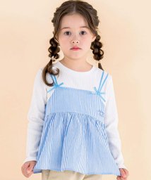 Noeil aime BeBe/ストライプキャミソールドッキングTシャツ(80~130cm)/505825060