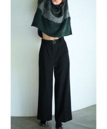 CLANE(クラネ)/BELTED WIDE PANTS/BLACK