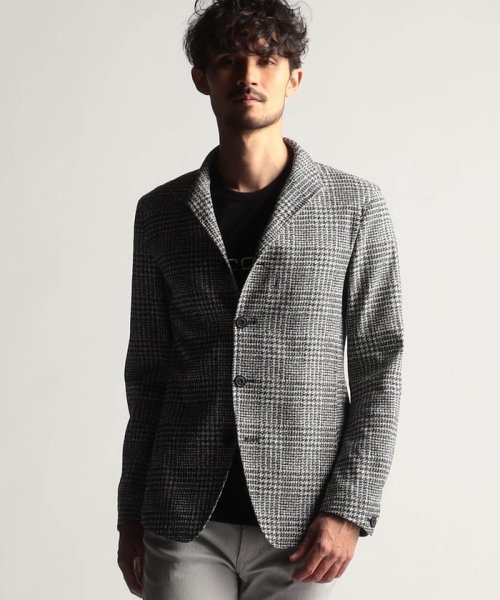 先染ガムストレッチスタンドカラーカヴァーオールジャケット 