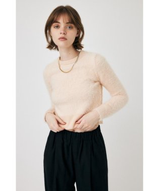 moussy/CROPPED SHAGGY KNIT トップス/505826693