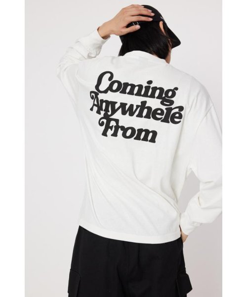 RODEO CROWNS WIDE BOWL(ロデオクラウンズワイドボウル)/COMING L/S Tシャツ/O/WHT1