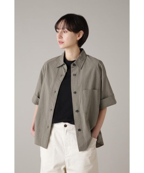 MHL.(エムエイチエル)/5月上旬－下旬 LIGHTWEIGHT COTTON LINEN CHAMBRAY/KHAKI