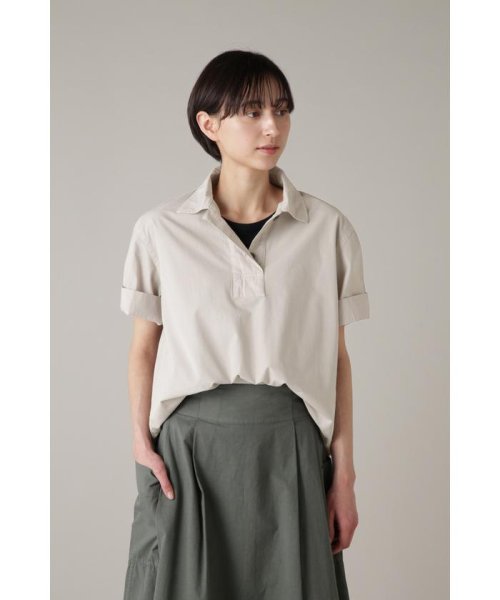 MHL.(エムエイチエル)/COMPACT COTTON POPLIN/LIGHTBEIGE1