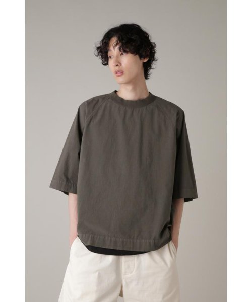 MHL.(エムエイチエル)/WASHED DRY COTTON POPLIN/DARKCHARCOAL4