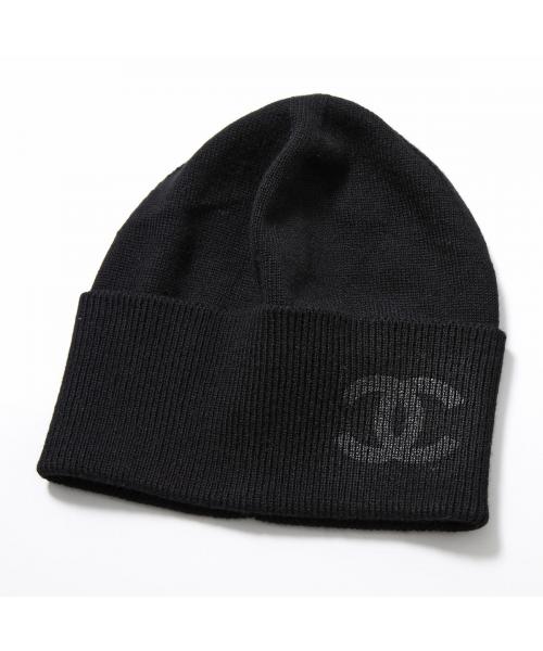 CHANEL ニット帽 AA9335 B13720 カシミヤ ココマーク(505826872