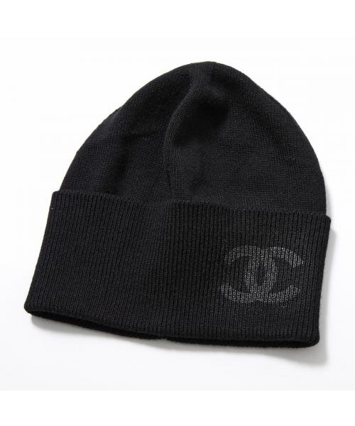 CHANEL ニット帽 AA9335 B13720 カシミヤ ココマーク(505826872 