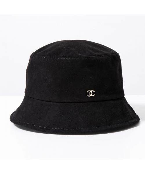 CHANEL バケットハット AA9467 B14136 ゴートスキン レザー - 早割 