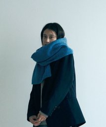 marjour(マージュール)/WOOL BLEND STOLE/ブルー