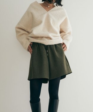 marjour/WOOL TOUCH SHORT PANTS/505828195