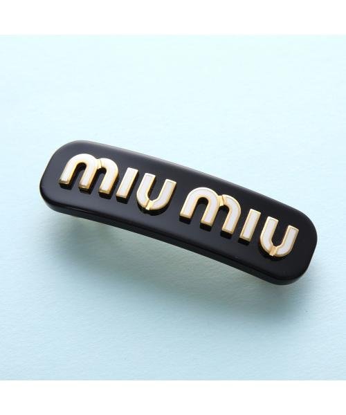 MIUMIU(ミュウミュウ)/MIUMIU  バレッタ 5IF071 2F72 ロゴ ヘアアクセサリー/その他系1