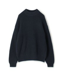 CABaN (CABaN)/CABaN コットンカシミヤワッフル モックネックプルオーバー/69ネイビー