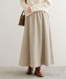 URBAN RESEARCH DOORS(アーバンリサーチドアーズ)/ウール混カットスカート/L/BEIGE