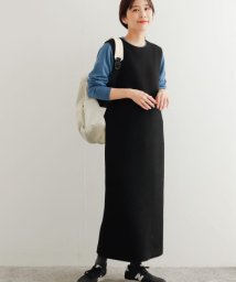 URBAN RESEARCH DOORS(アーバンリサーチドアーズ)/ウール混カットジャンパースカート/BLACK