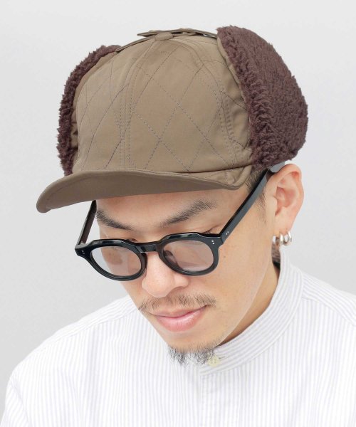 BURBERRYブラックレーベル ファーフライトキャップ あます