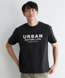 ikka(イッカ)/URBAN NATURE LIFE アーバンネイチャーライフ プリントTシャツ/ブラック
